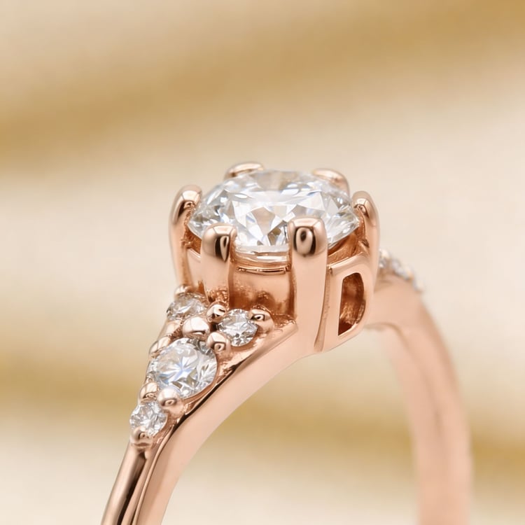 Zásnubný prsteň s výberom písmen a diamantmi Diana 167701