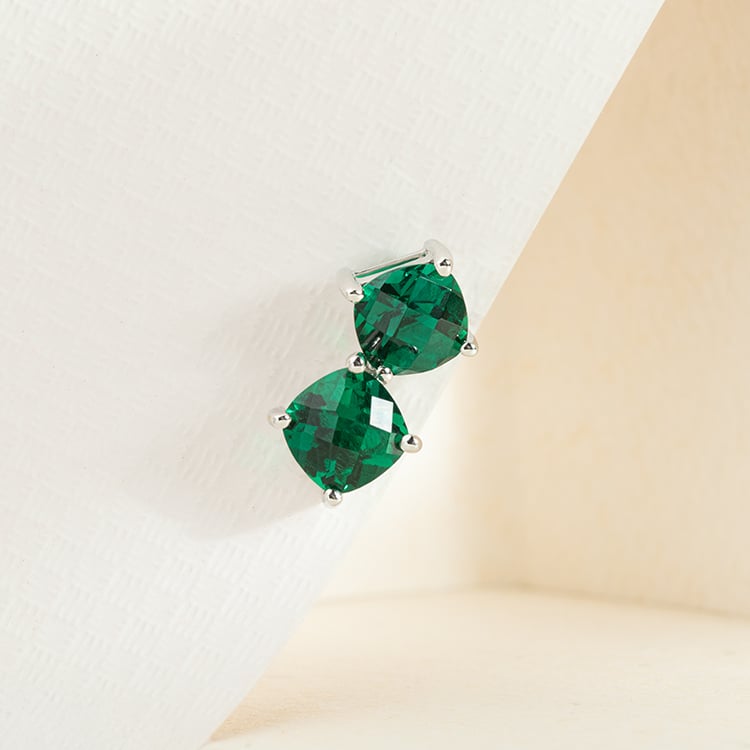 Smaragdové náušnice zo zlata Chelsyna 147320