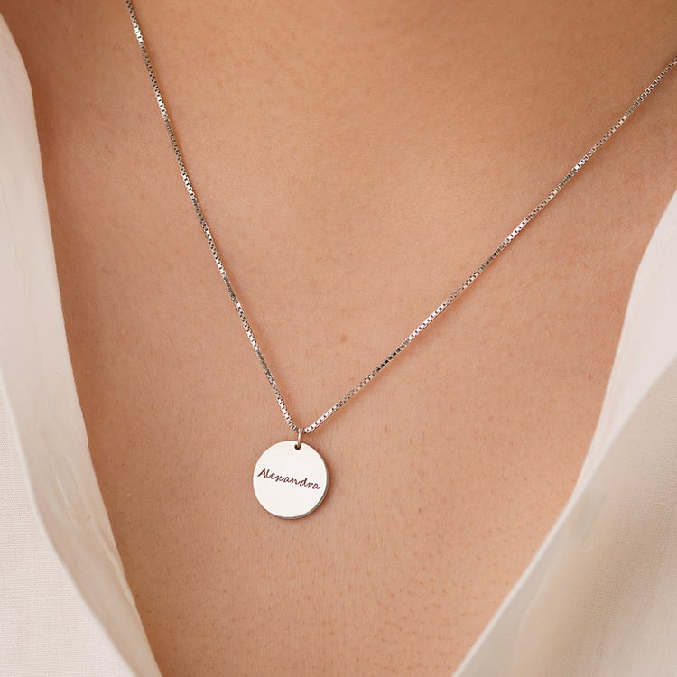 Zlatý prívesok s obojstranným gravírom Leasy 156759