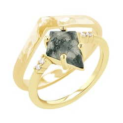 Set prsteňov s achátom Celeste