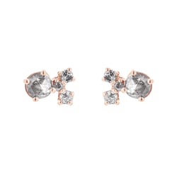 Cluster náušnice so salt and pepper diamantmi Kerrie