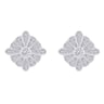 Strieborné náušnice plné lab-grown diamantov Melveen