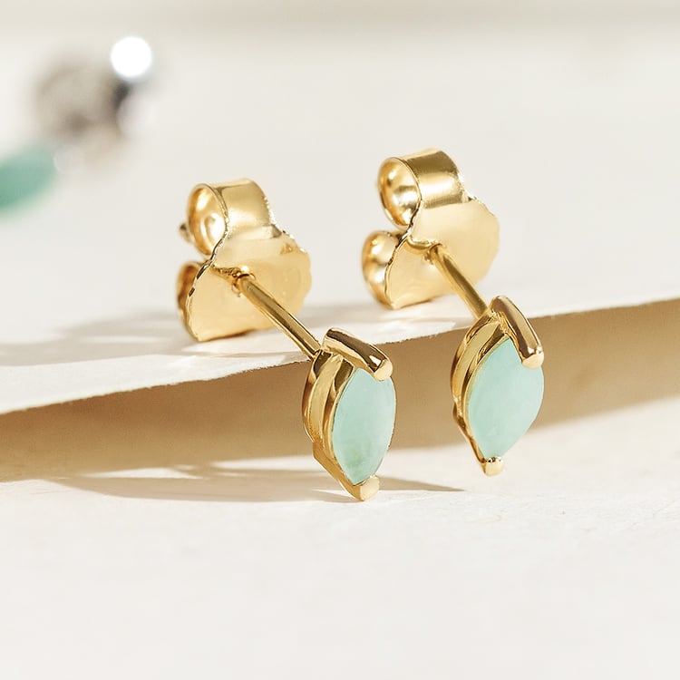 Minimalistické strieborné náušnice so smaragdmi 158411