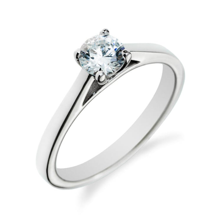 Zlatý zásnubný prsteň s diamantom