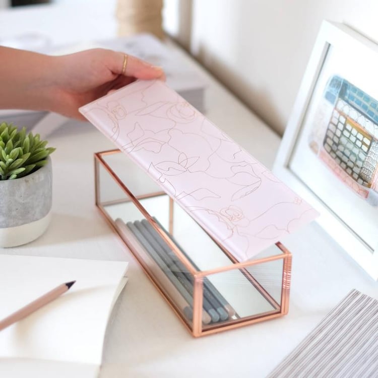 Sklenený box na doplnky Tirana 42543