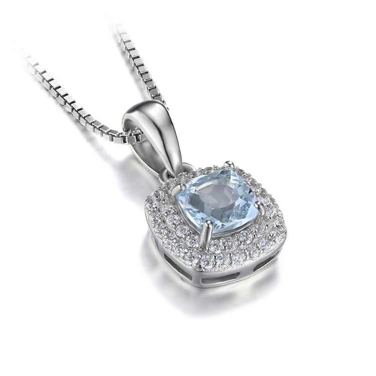 Akvamarínový náhrdelník 23329