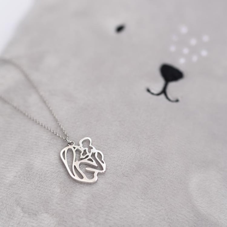 Náhrdelník matka a dieťa zo zlata 46701