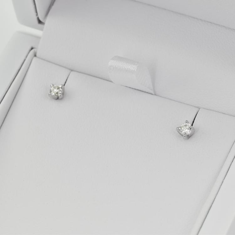 Zlaté náušnice s diamantmi 10518