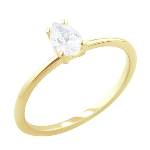 Zásnubný prsteň s pear lab-grown diamantom Cooley