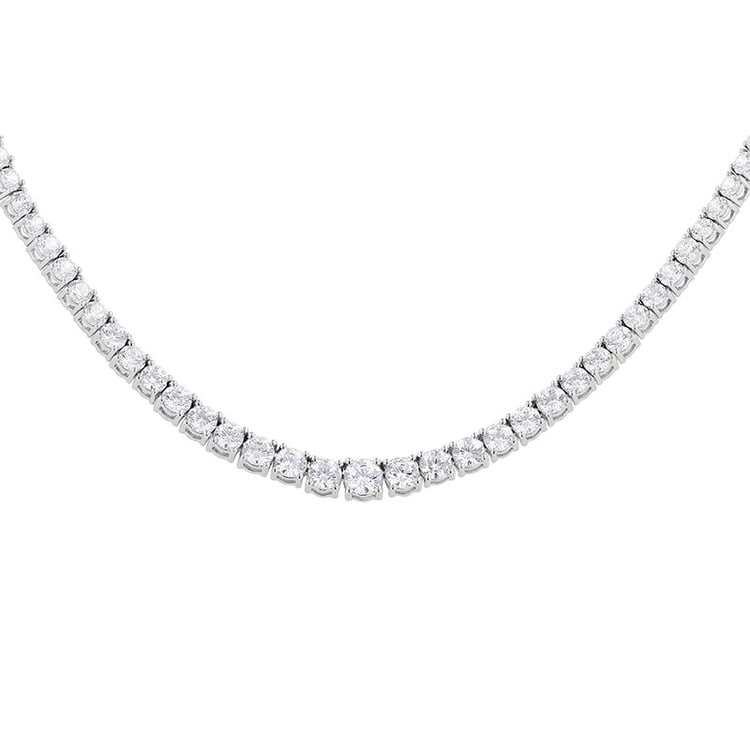 Zlatý tenisový náhrdelník s lab-grown diamantmi Vicario