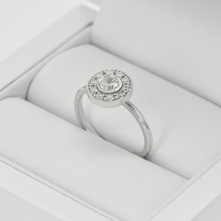 Diamantový zásnubný prsteň 29638