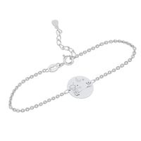 Strieborný náramok Malý princ s líškou a gravírom