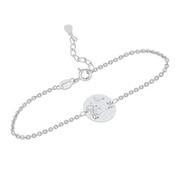 Strieborný náramok Malý princ s líškou a gravírom