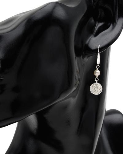 Strieborné náušnice s perlami 1053