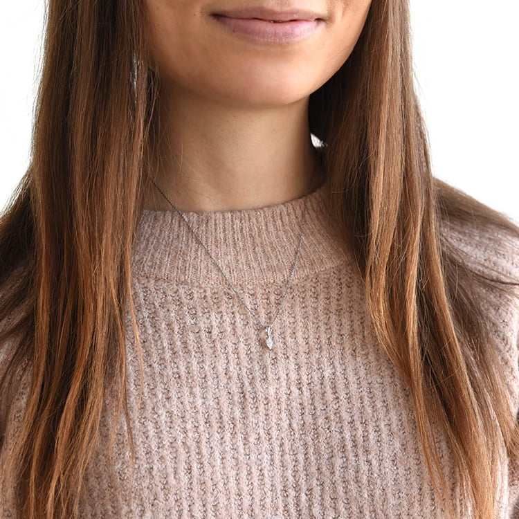 Zlatý náhrdelník s 0.22ct GIA certifikovaným diamantom 78311