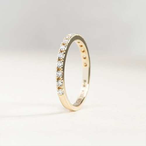 Eternity prsteň s 1.75mm moissanitmi Arooj