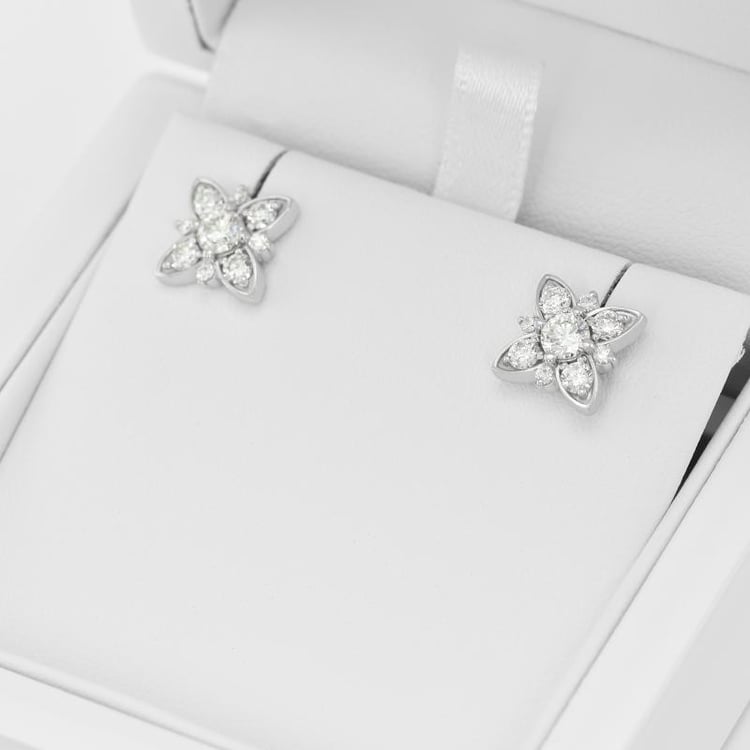 Diamantové kvety zo zlata 19823