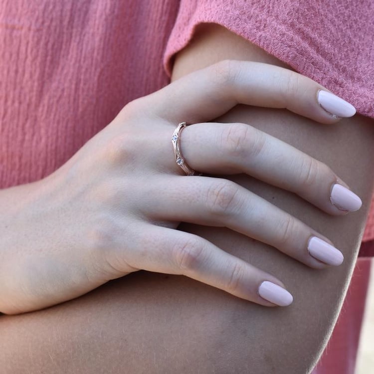 Eternity strieborný pozlátený prsteň so zirkónmi 45188