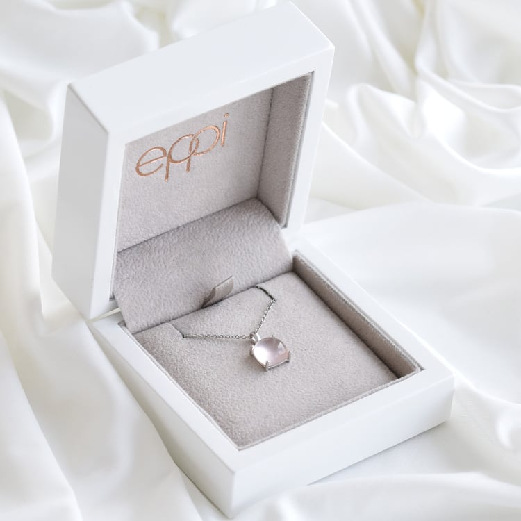 Prívesok s quartzom zo zlata 81617