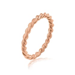 Minimalistický prepletený prsteň zo zlata Arwa