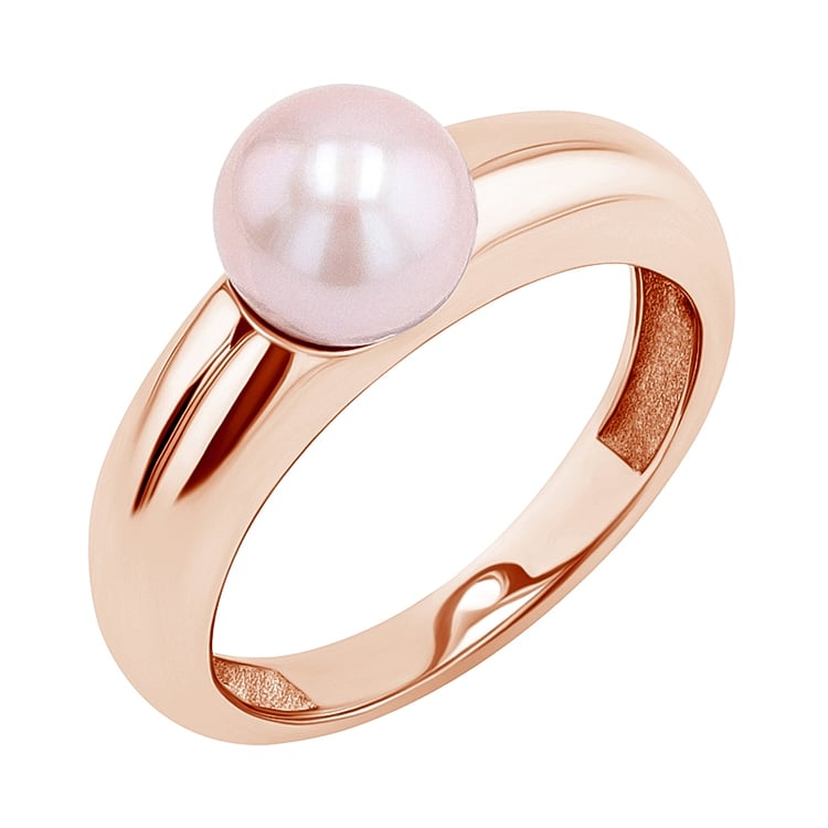 Zlatý prsteň s perlou Racel 130695