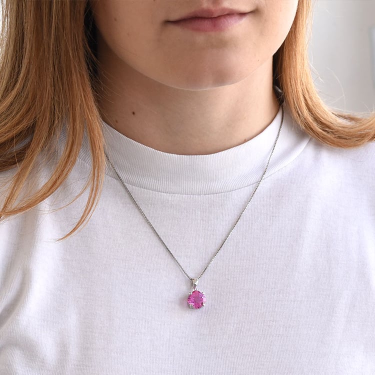 Prívesok zo striebra so zafírom 82346