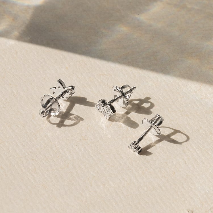 Piercing náušnice s lab-grown diamantmi Rossi 139061