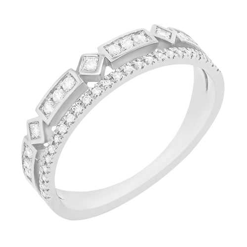 Trendy zlatý prsteň s diamantmi Payton