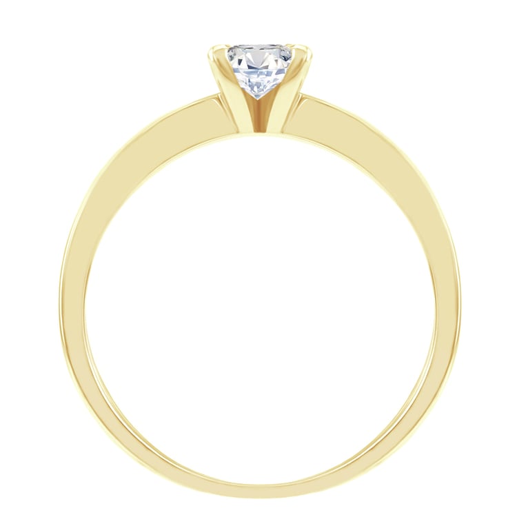 Zlatý solitaire prsteň 82831