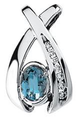 Kolekcia s akvamarínmi z bieleho zlata 53097