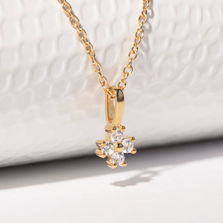 Prívesok v tvare kvetu s lab-grown diamantmi Hale 113053