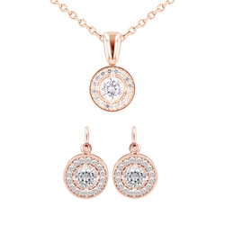 Set šperkov s moissanitmi a diamantmi Bain