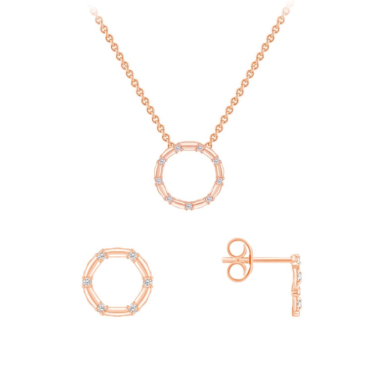 Kolekcia strieborných pozlatených šperkov 70855