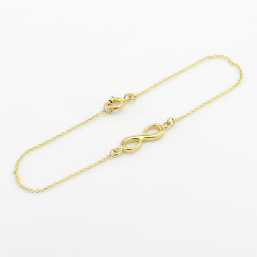 Zlatý fashion náramok s motívom nekonečna Infinity