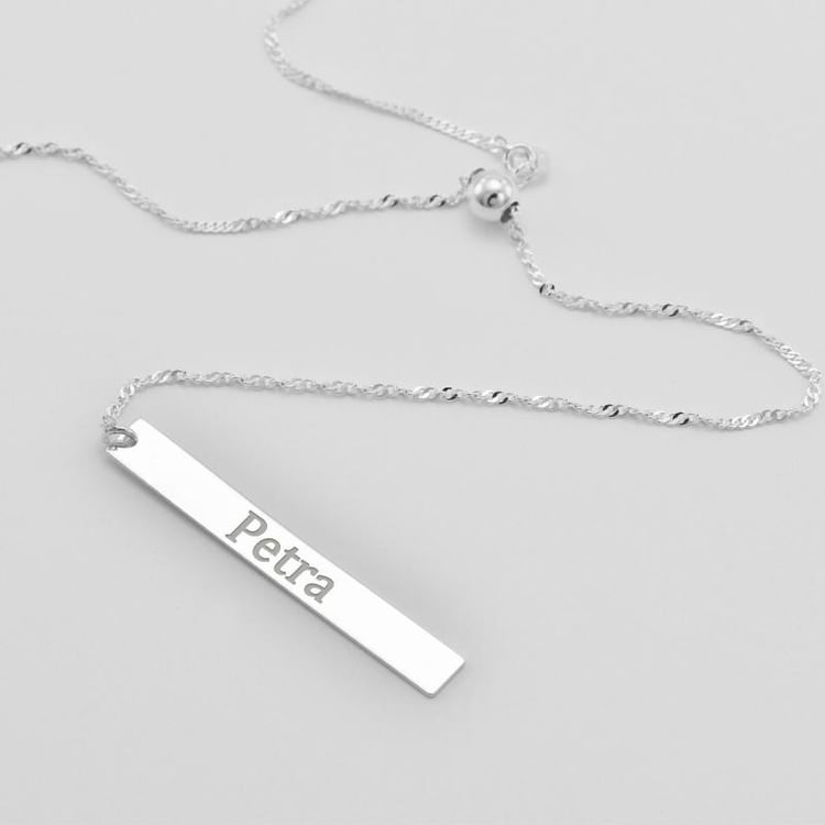 Minimalistický náhrdelník s gravírom 42492