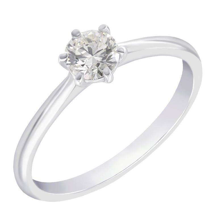 Zlatý zásnubný prsteň s diamantom Weena 