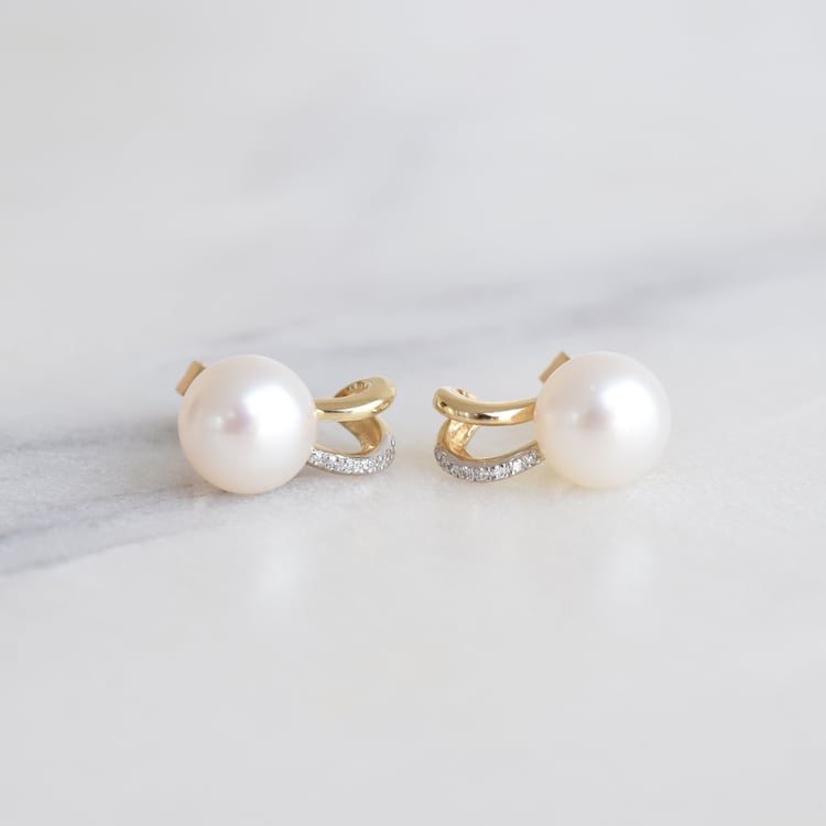 perlové náušnice zo zlata 86908