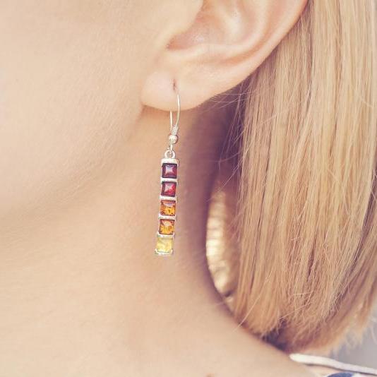 Jantárové náušnice zo striebra 14804