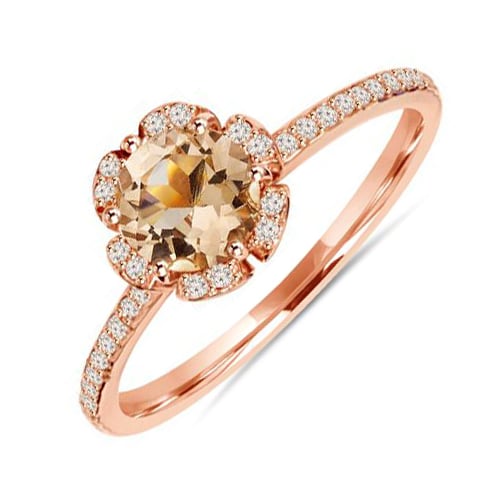 Kvetinový zásnubný prsteň