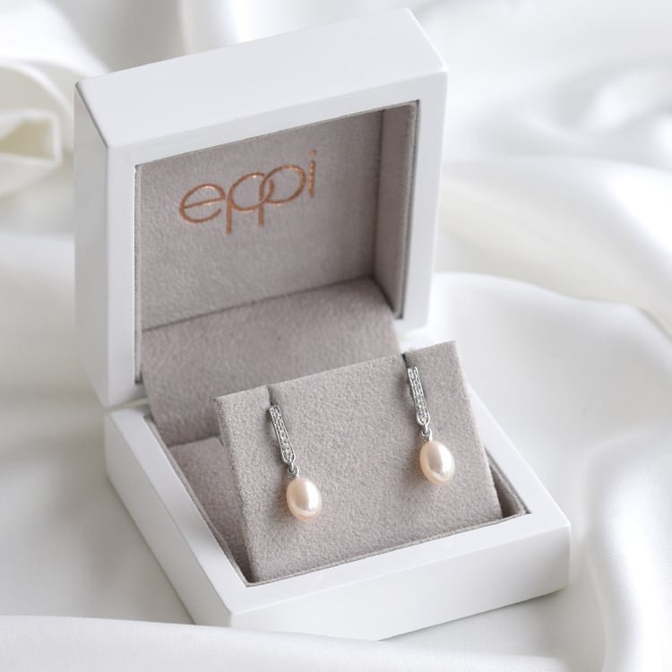 Náušnice zo zlata s perálmi a diamantmi 78643