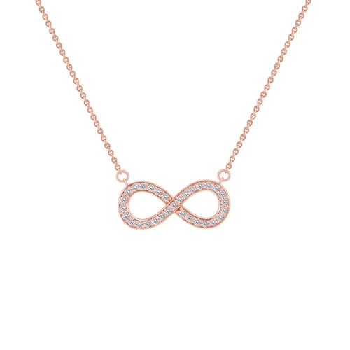 Prívesok zdobený diamantmi Infinity