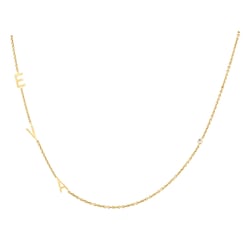 Náhrdelník s 3 písmenami vašej voľby a diamantom Lupe