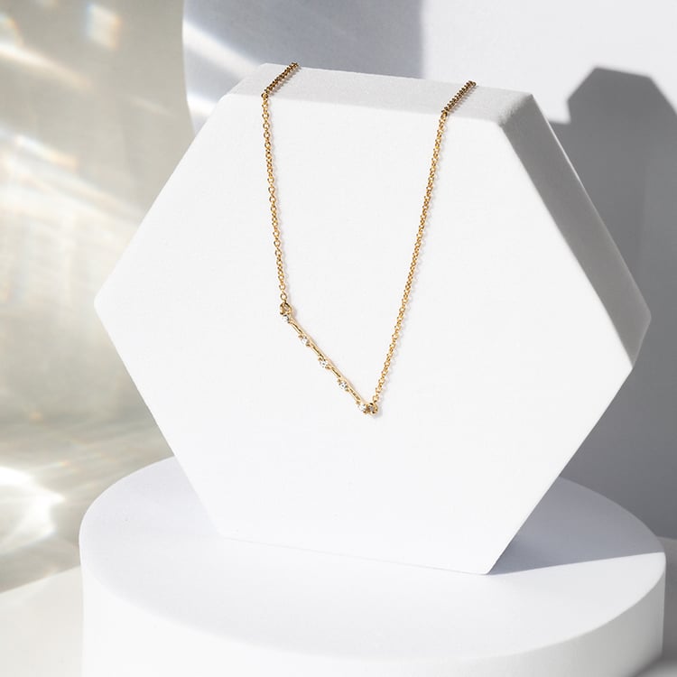 Minimalistický náhrdelník s diamantmi Miles 141177