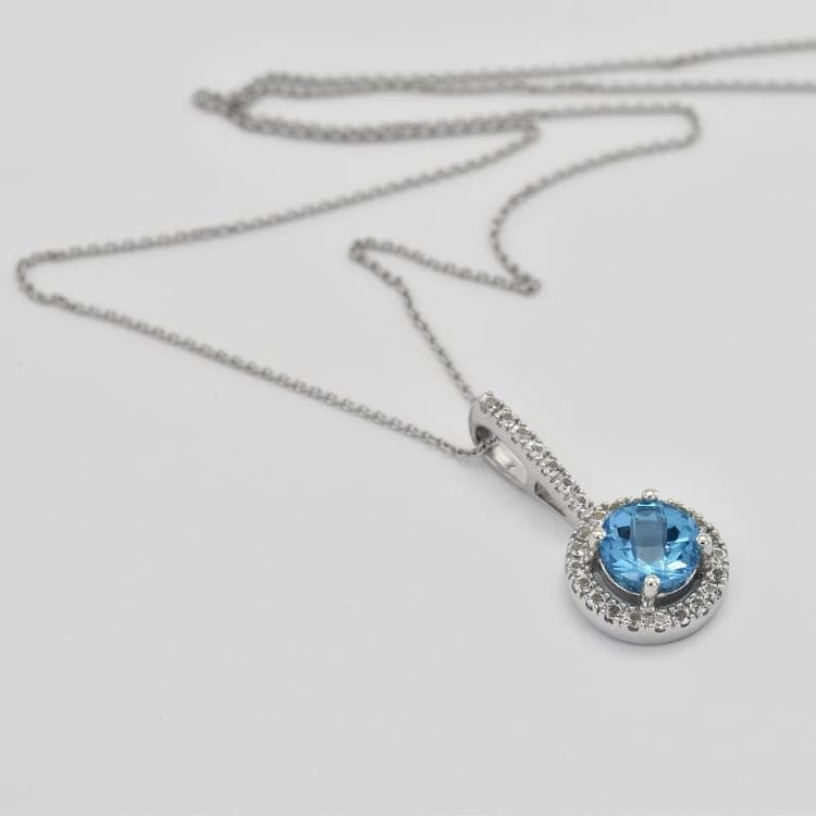 Náhrdelník zo zlata s topásmi 28442