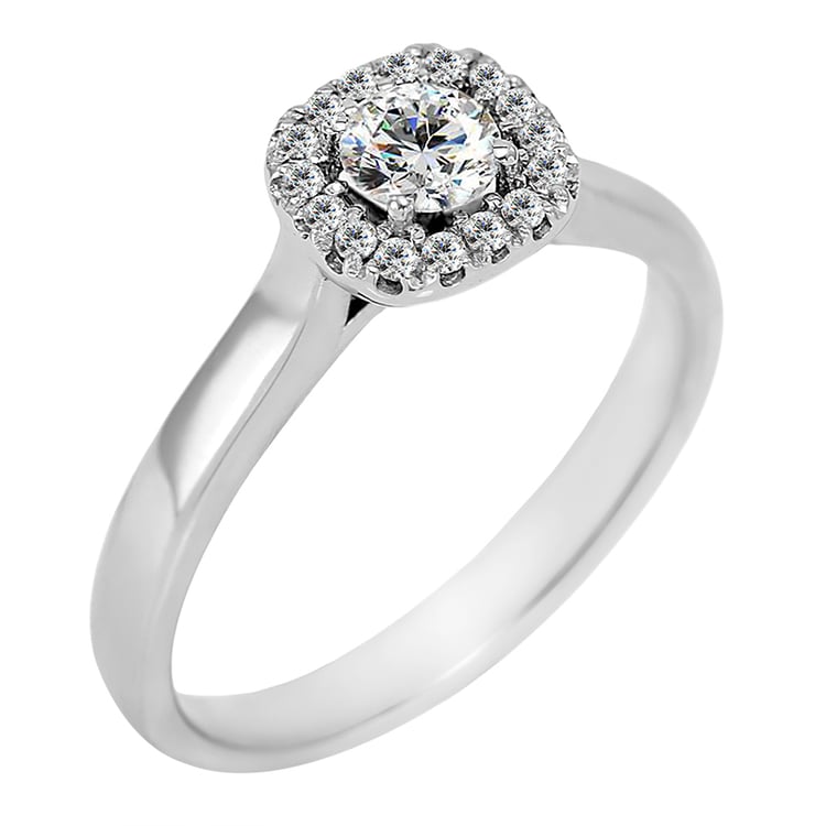 Zásnubný zlatý prsteň s diamantmi Liare