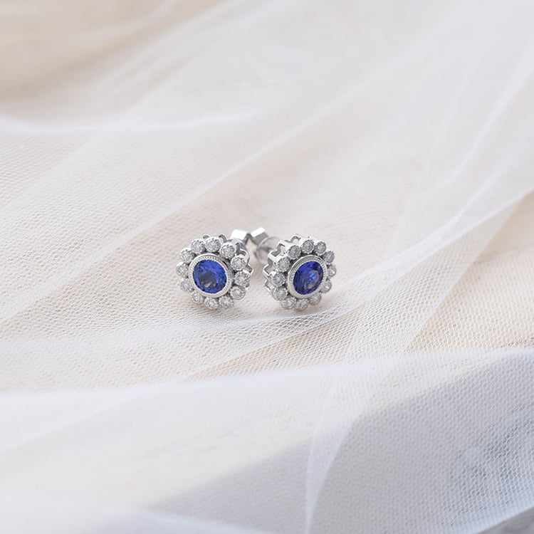 Tanzanitové náušnice 62112