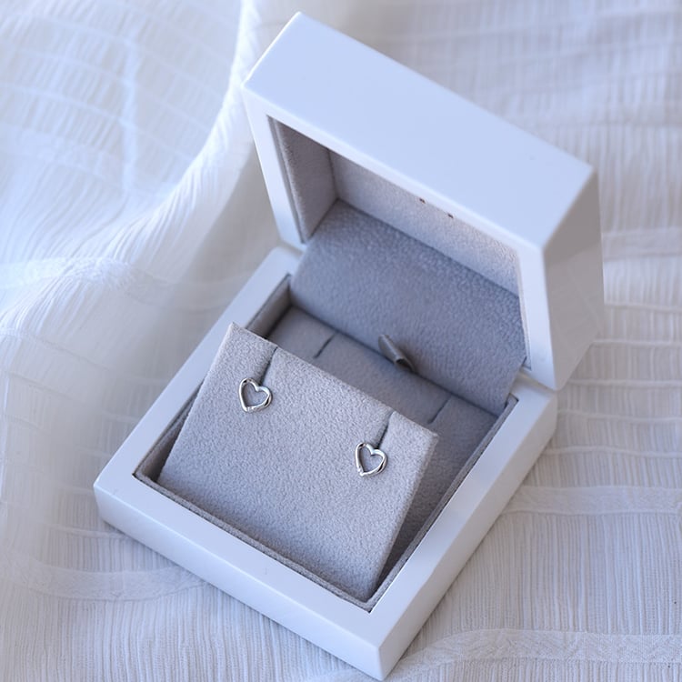 Náušnice v tvare srdca 64972