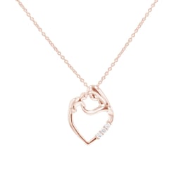 Prívesok matka a dieťa s diamantmi Remy