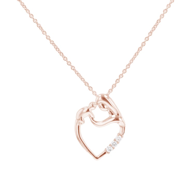 Prívesok matka a dieťa s diamantmi Remy 99150