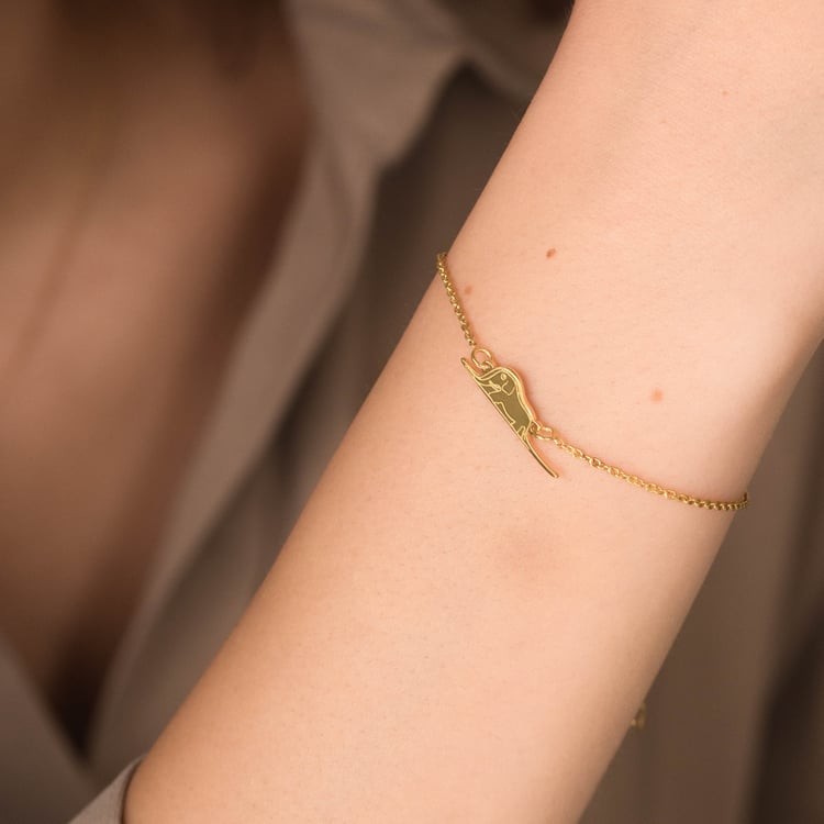 Náramok Malý princ so slonom a gravírom 165730